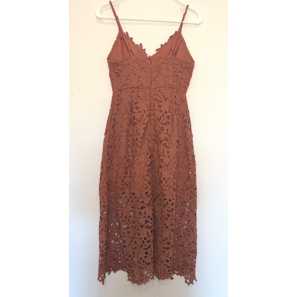 ASTR The Label Lace Midi Dress Size S Rose Pink Boho Wedding Guest Romantic - Picture 3 of 10